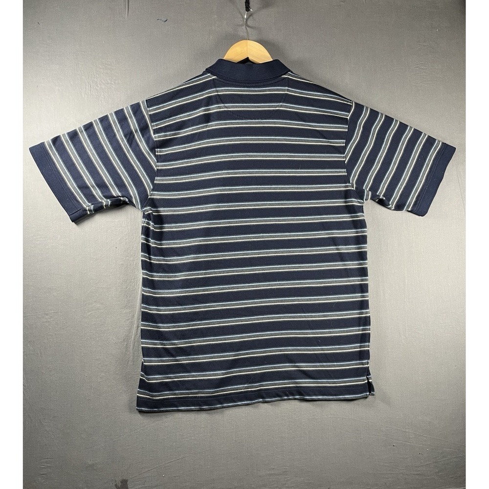 Steve & Barry's Classic Polo Shirt Men's L Navy Pattern Short Sleeve Retro - Picture 5 of 5